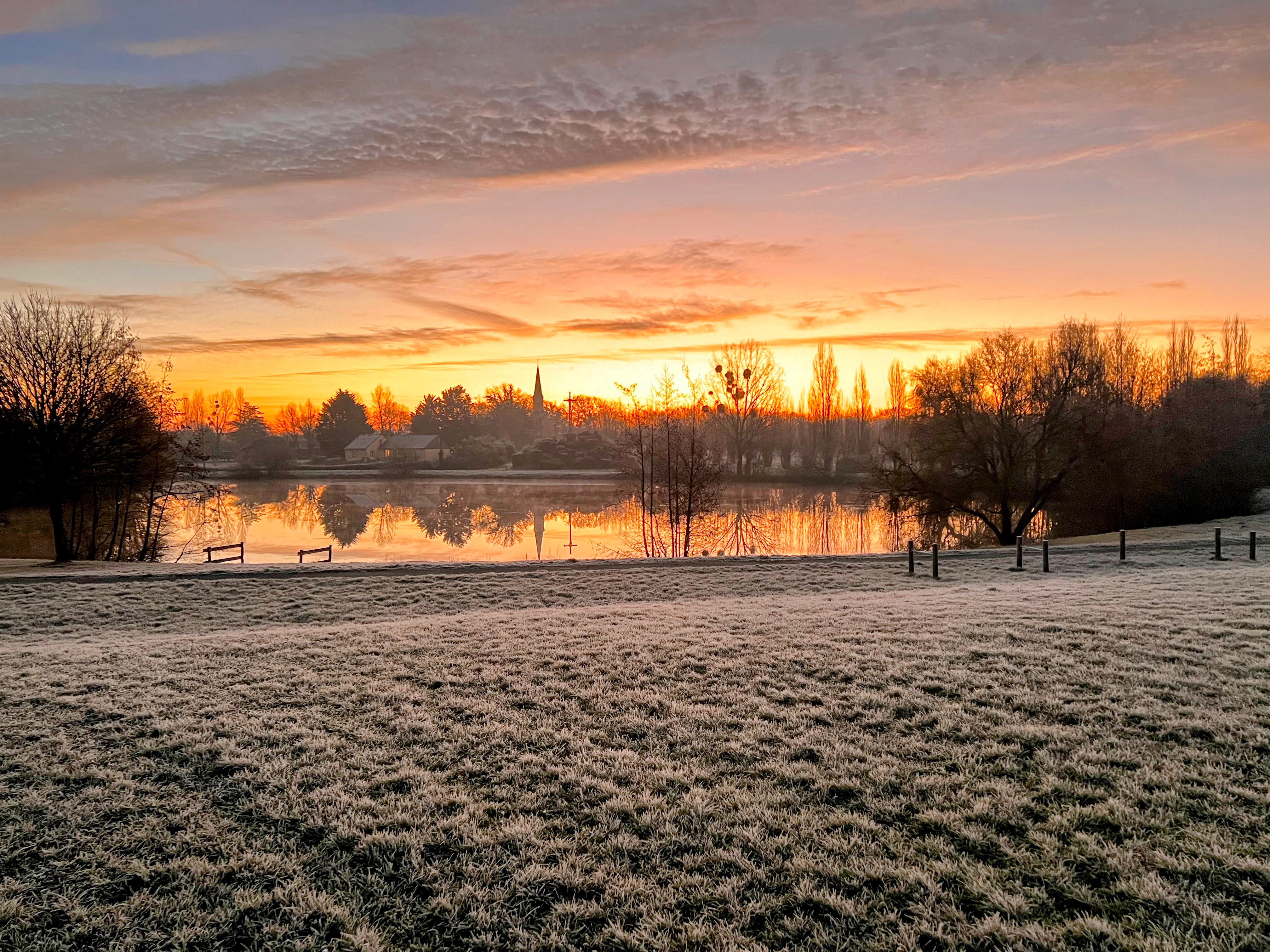 Les étangs de Fay-de-Bretagne en hiver